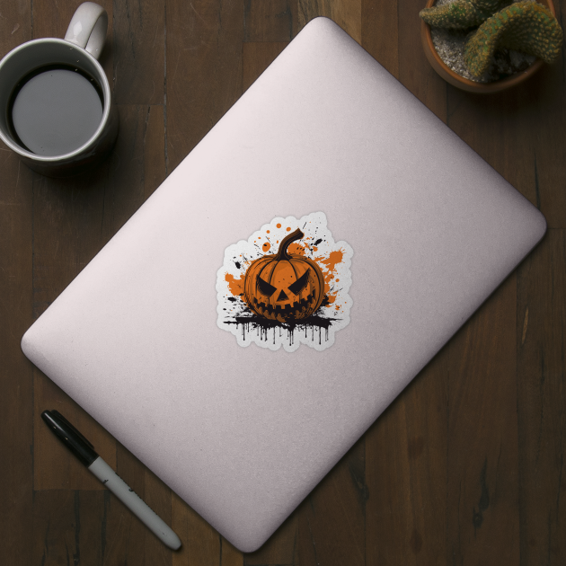 Graffiti Halloween Pumpkin by LoffDesign